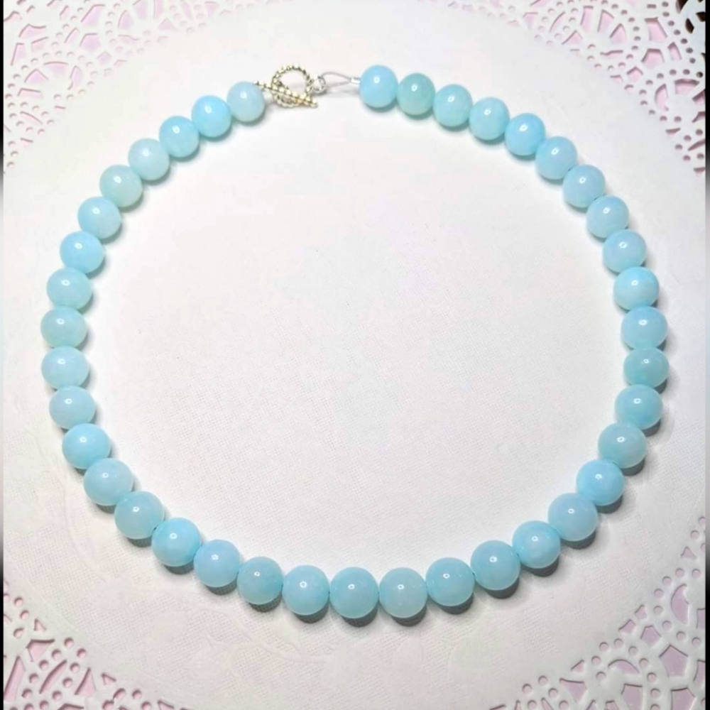 Light blue Jade necklace